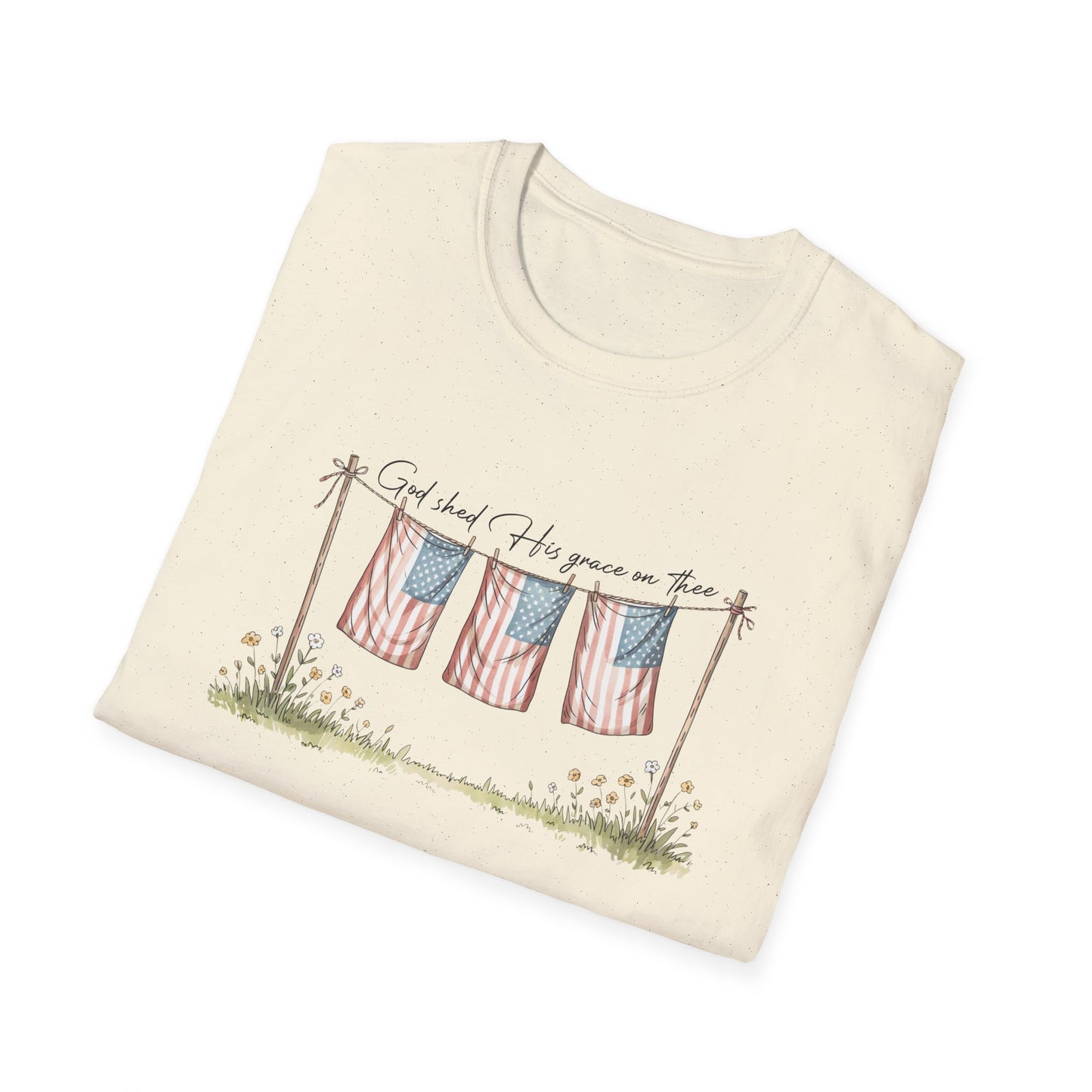 God Shed His Grace Softstyle T-Shirt
