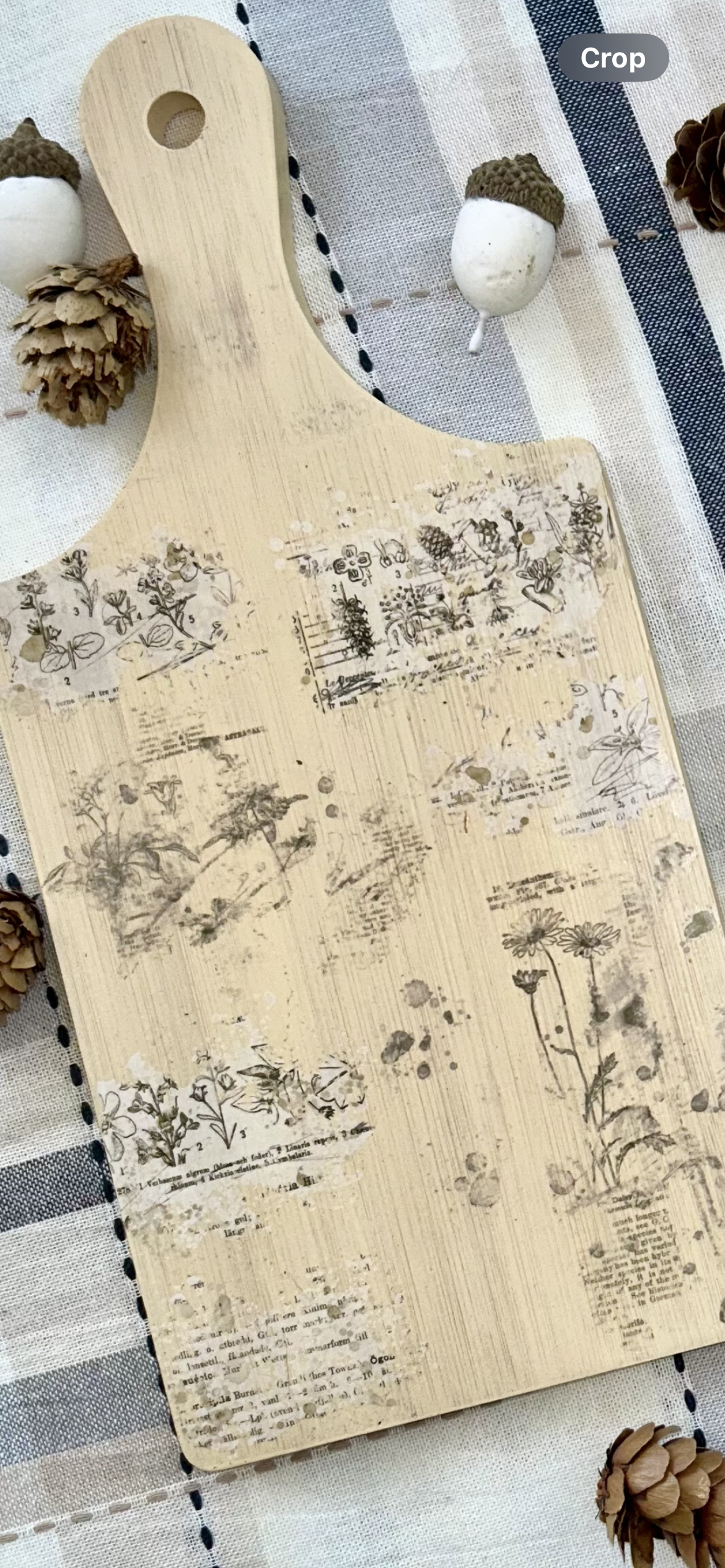 Individual Charcuterie Board (Floral & Script)