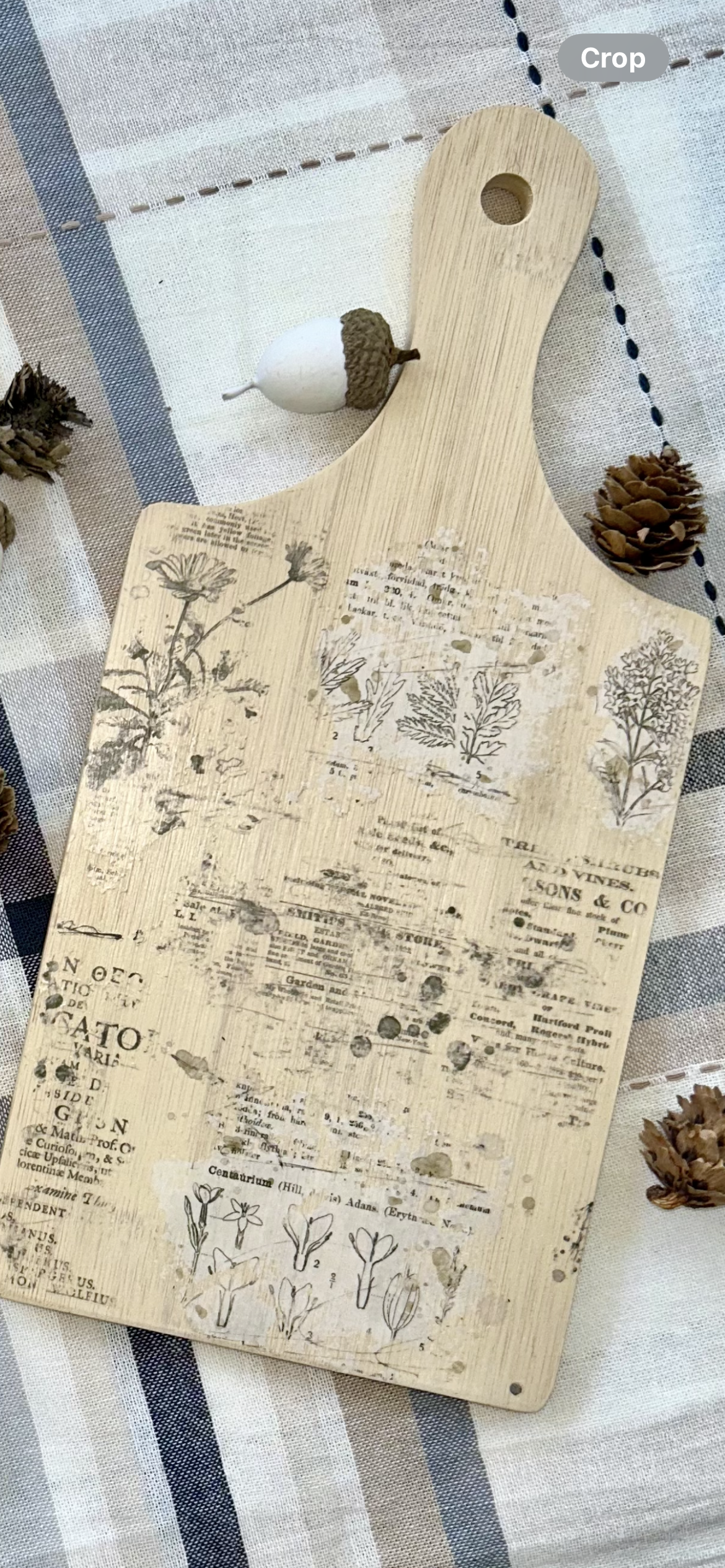 Individual Charcuterie Board (Floral & Script)