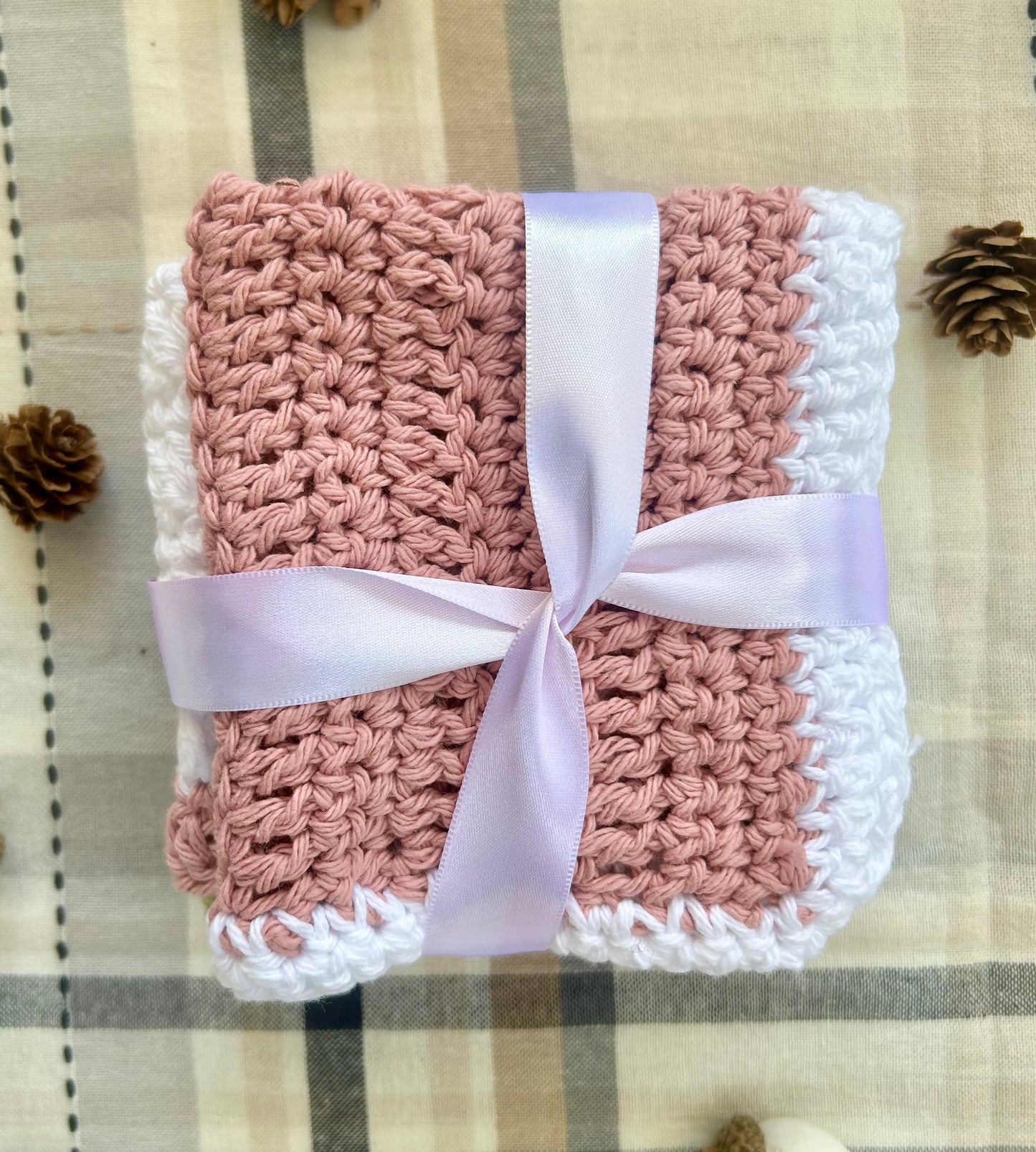 3pk Crochet Washcloths