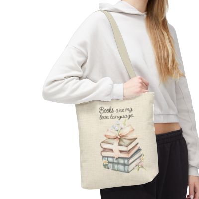 Books Are My Love Language Tote Bag
