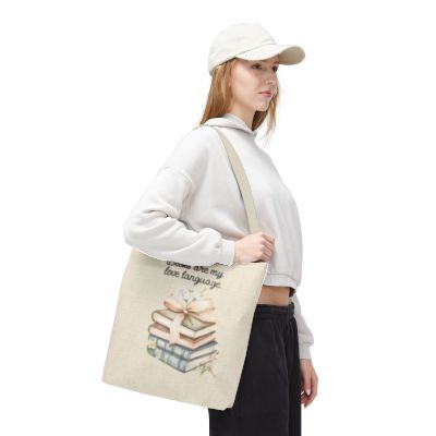 Books Are My Love Language Tote Bag