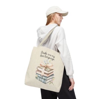 Books Are My Love Language Tote Bag
