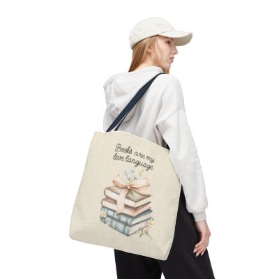 Books Are My Love Language Tote Bag