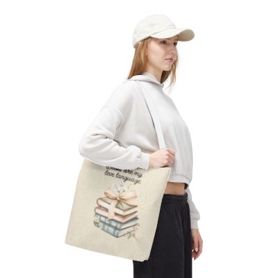 Books Are My Love Language Tote Bag