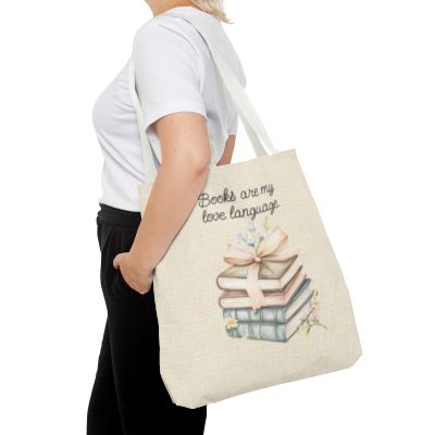 Books Are My Love Language Tote Bag