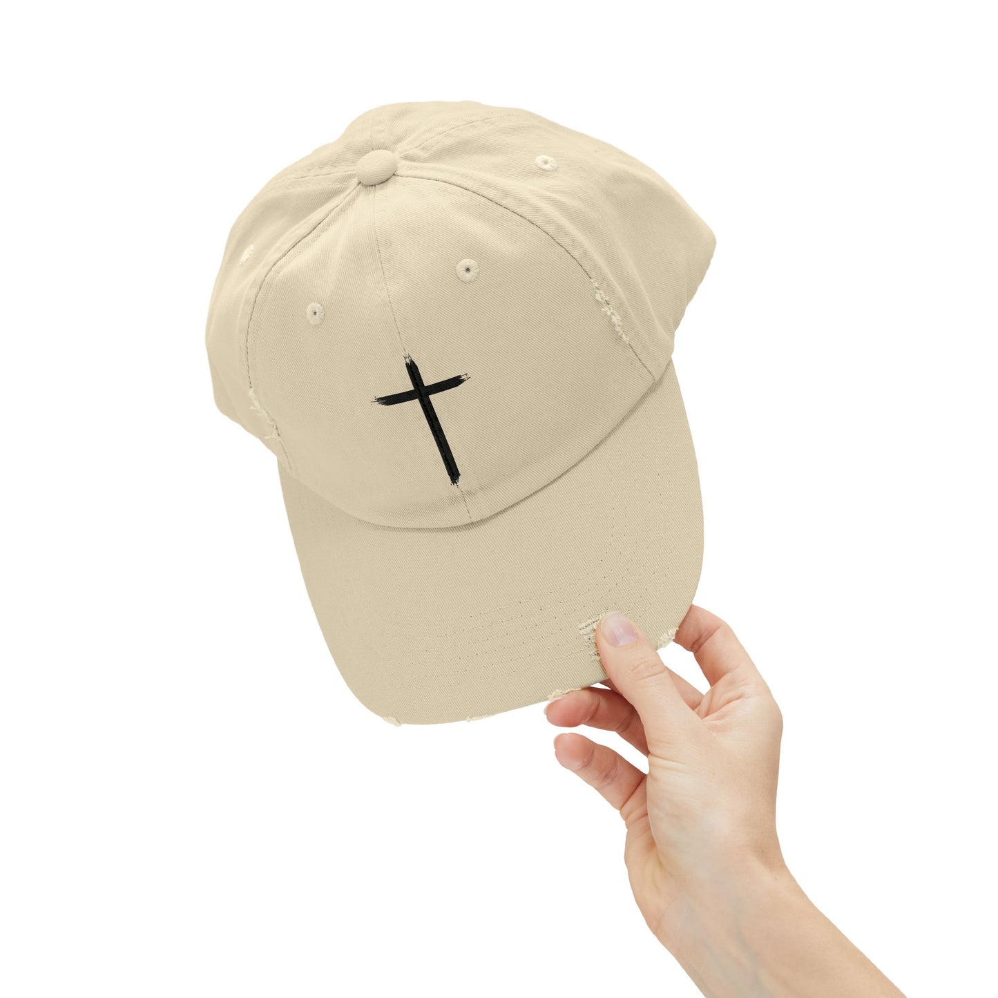 Brush Mark Cross Distressed Cap-Unisex