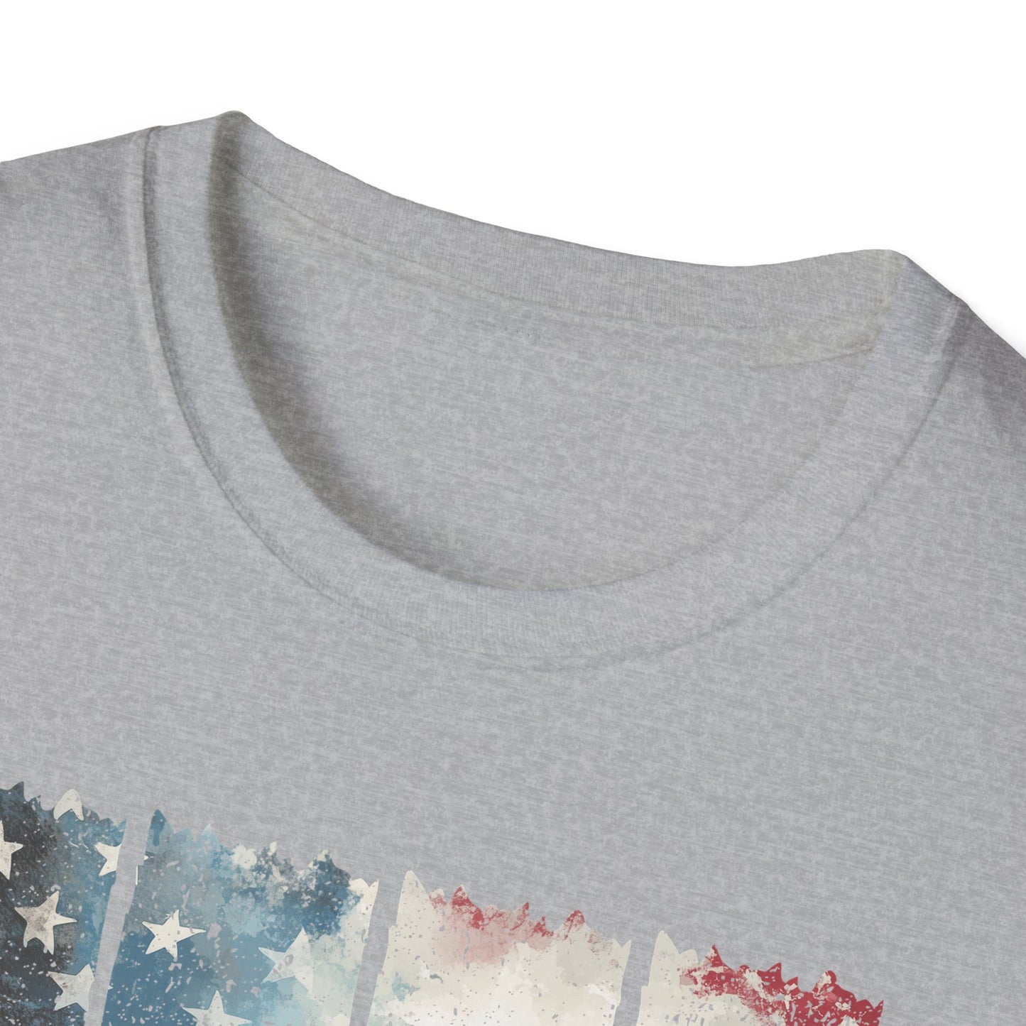 Jesus, Stars & Stripes Softstyle T-shirt
