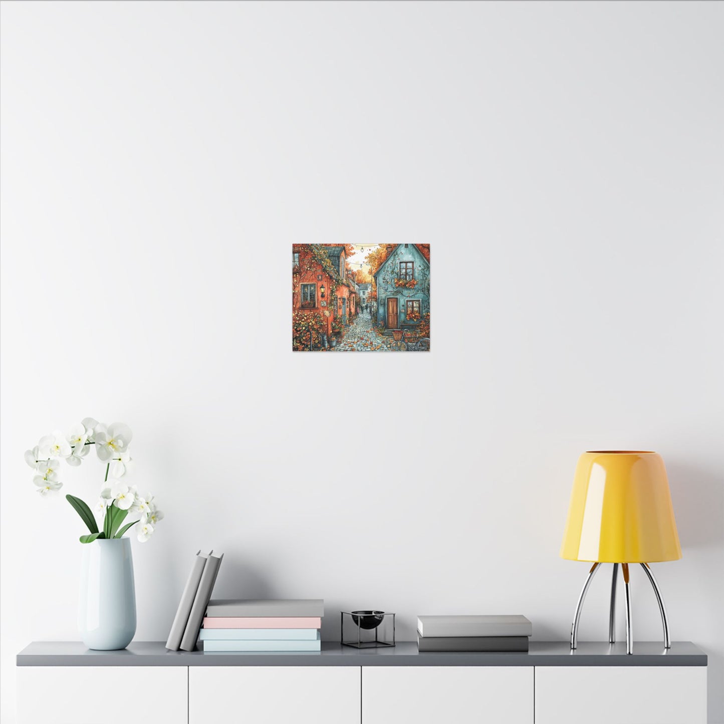 Charming Fall Village Canvas Collection #3