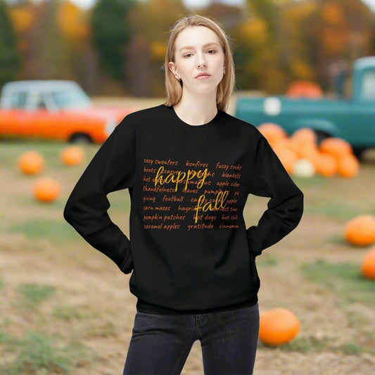 Happy Fall Softstyle Fleece Sweatshirt