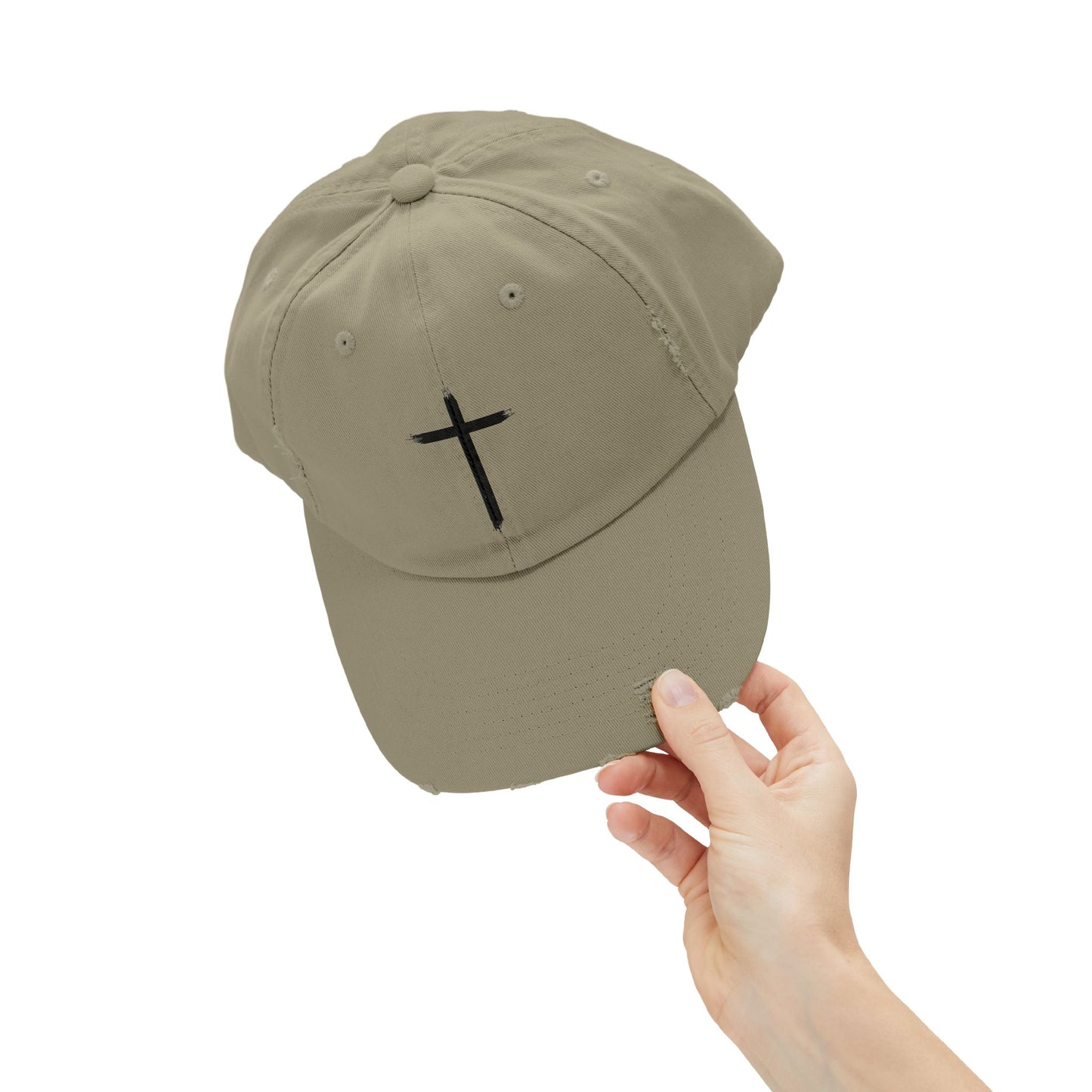 Brush Mark Cross Distressed Cap-Unisex