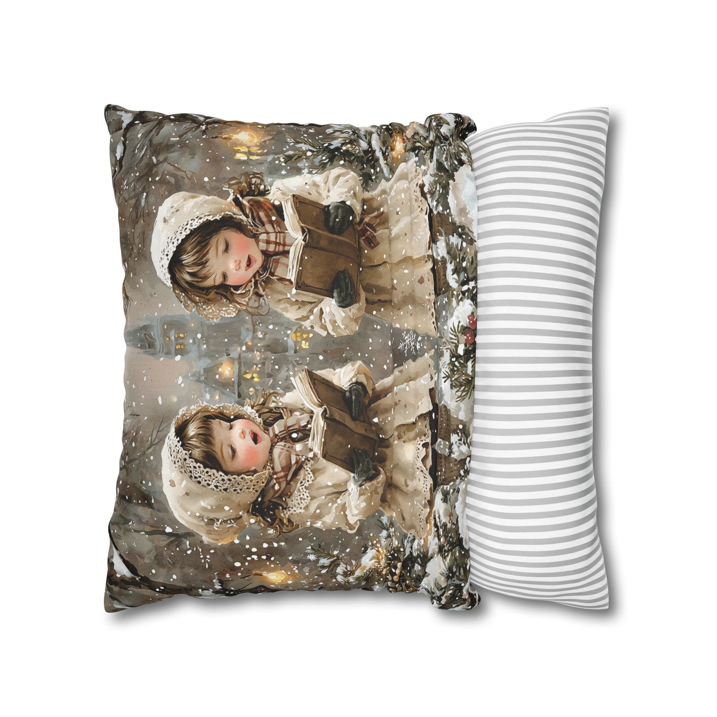 Angelic Carolers Series Pillow Cover #3