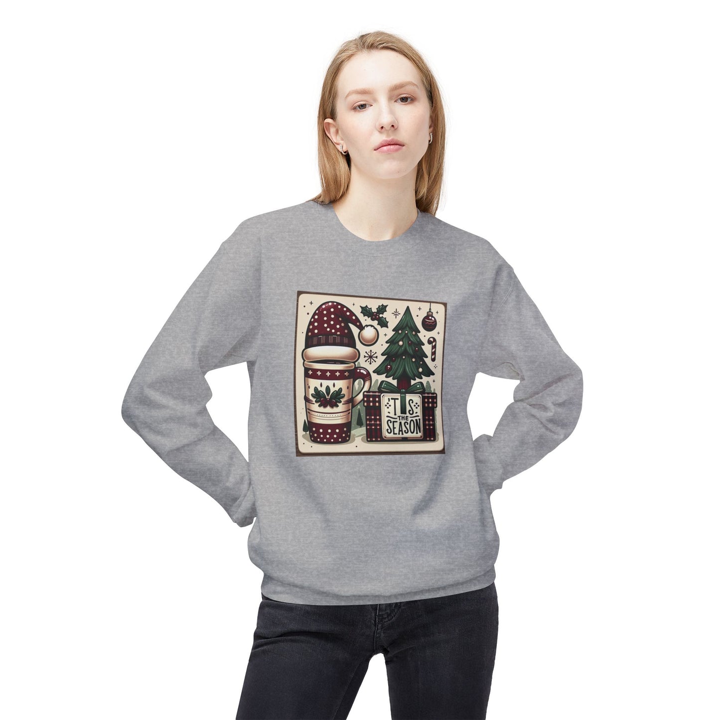 Tis the Season Christmas Softstyle Fleece Sweatshirt