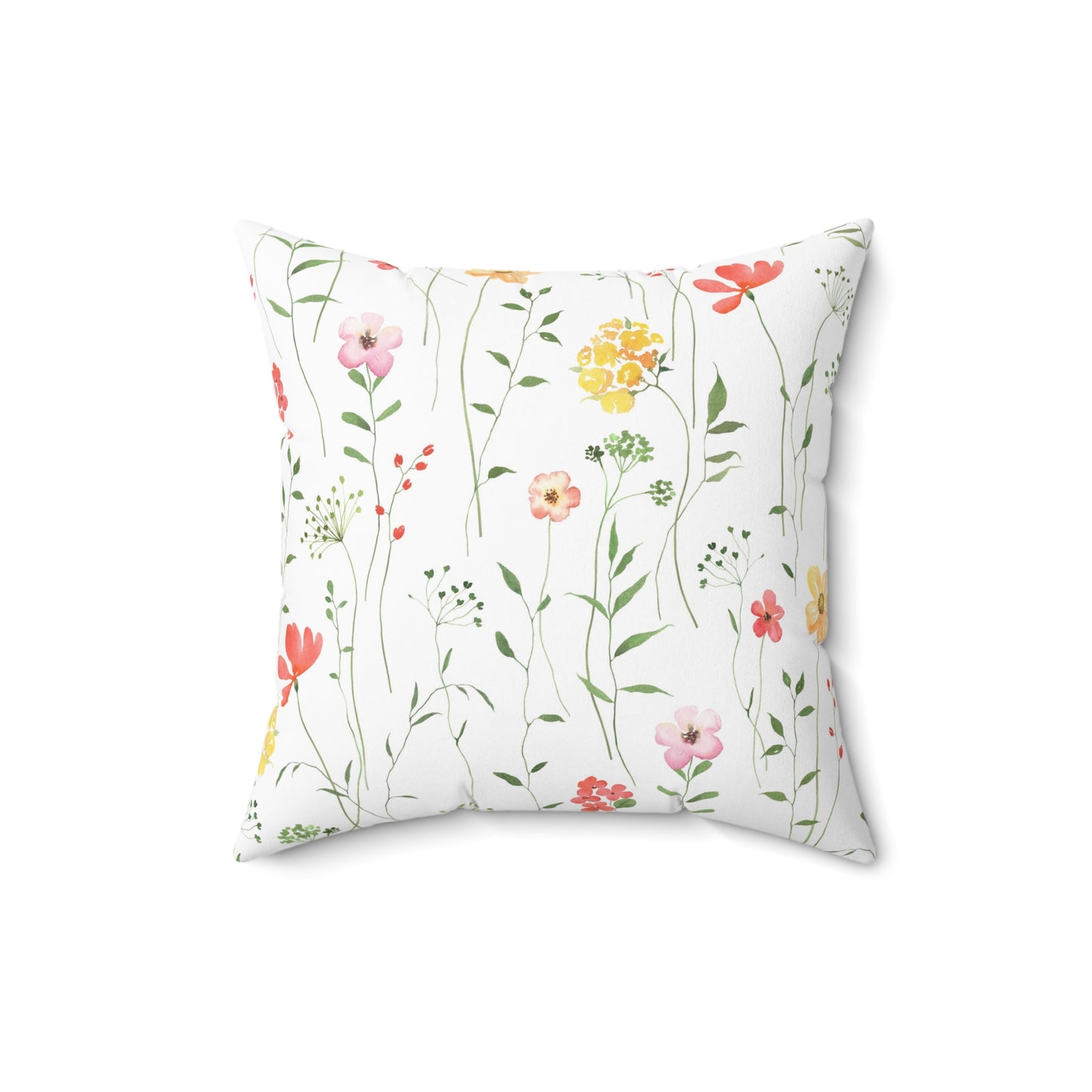 Floral Print Sampler Throw Pillow