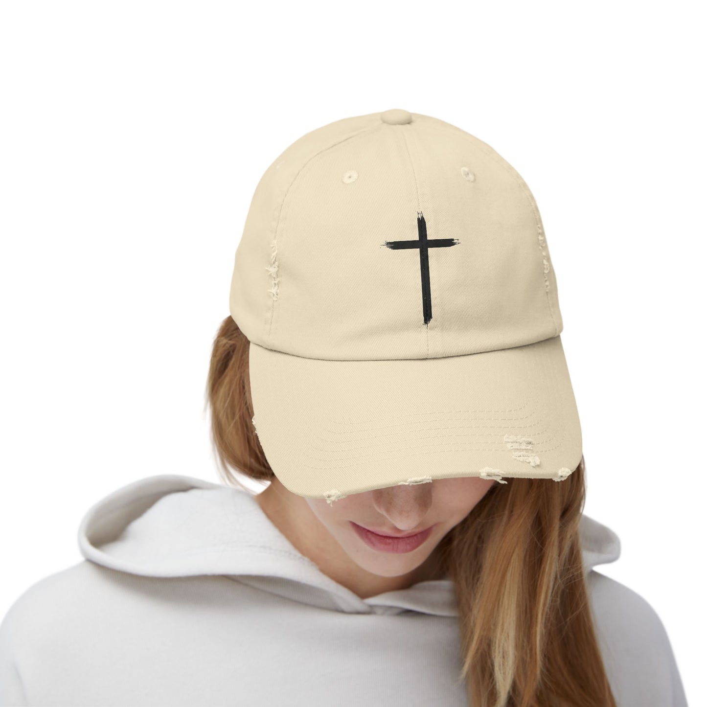 Brush Mark Cross Distressed Cap-Unisex