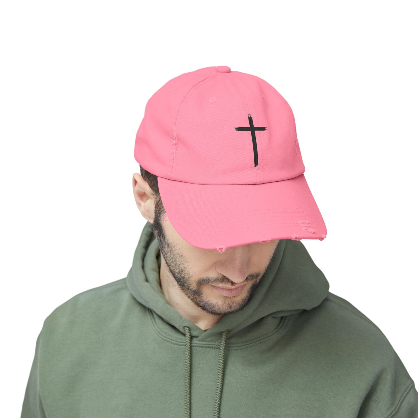 Brush Mark Cross Distressed Cap-Unisex