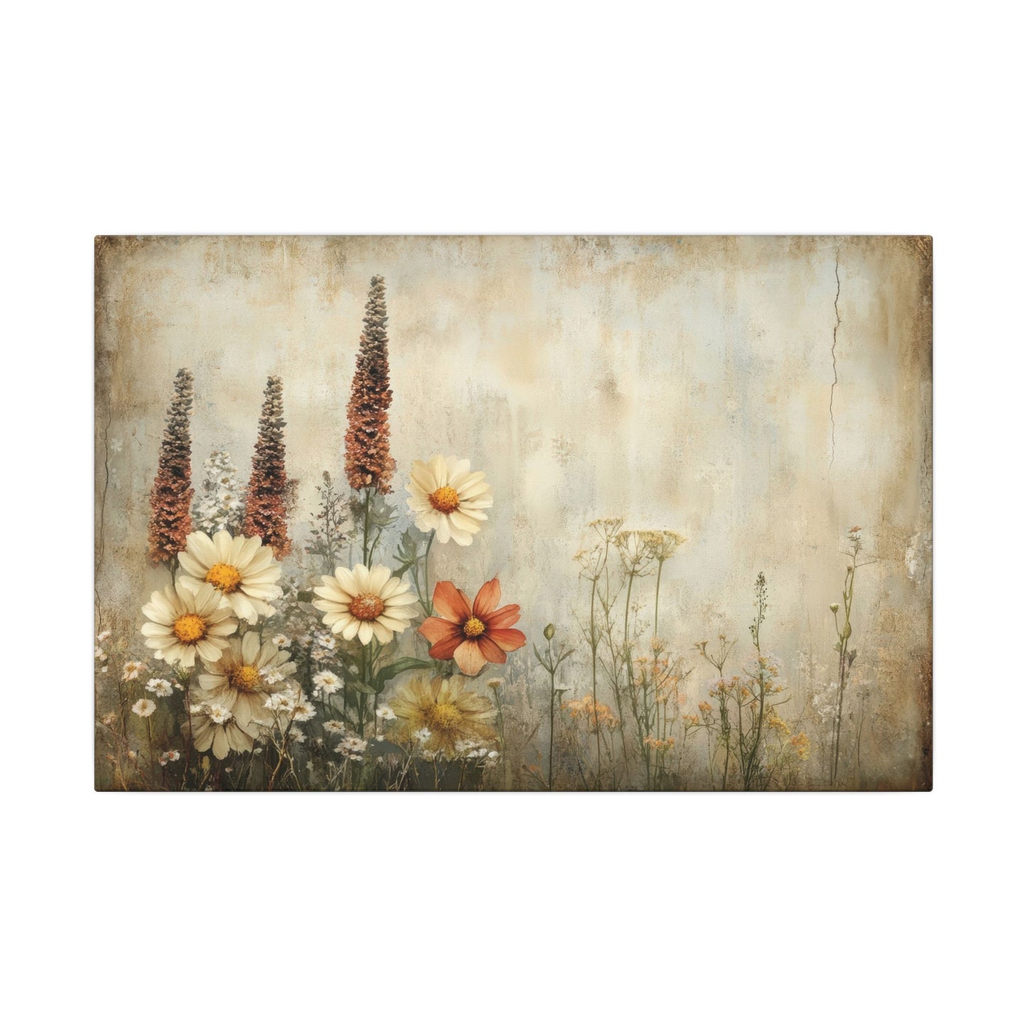 Wildflower Cluster Canvas Wall Art