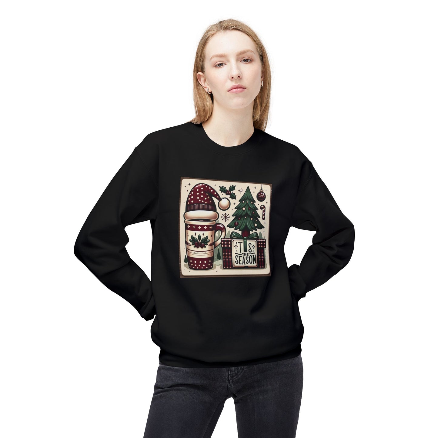 Tis the Season Christmas Softstyle Fleece Sweatshirt