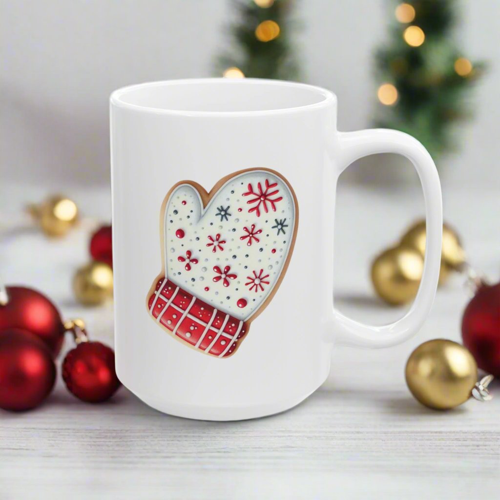 Holiday Baking Series-Mitten 15oz Coffee Mug