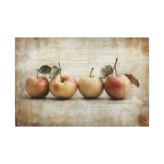 Farmhouse Apple Canvas Wall Art