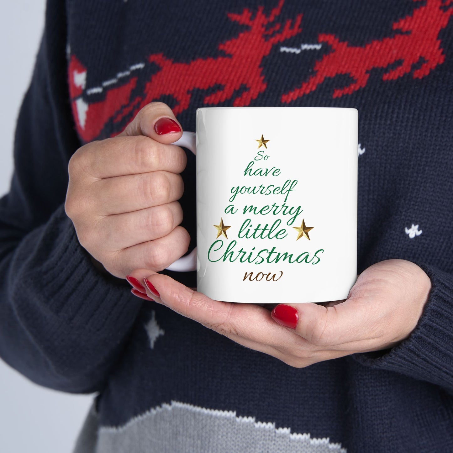 Merry Little Christmas Tree 11oz Coffee Mug