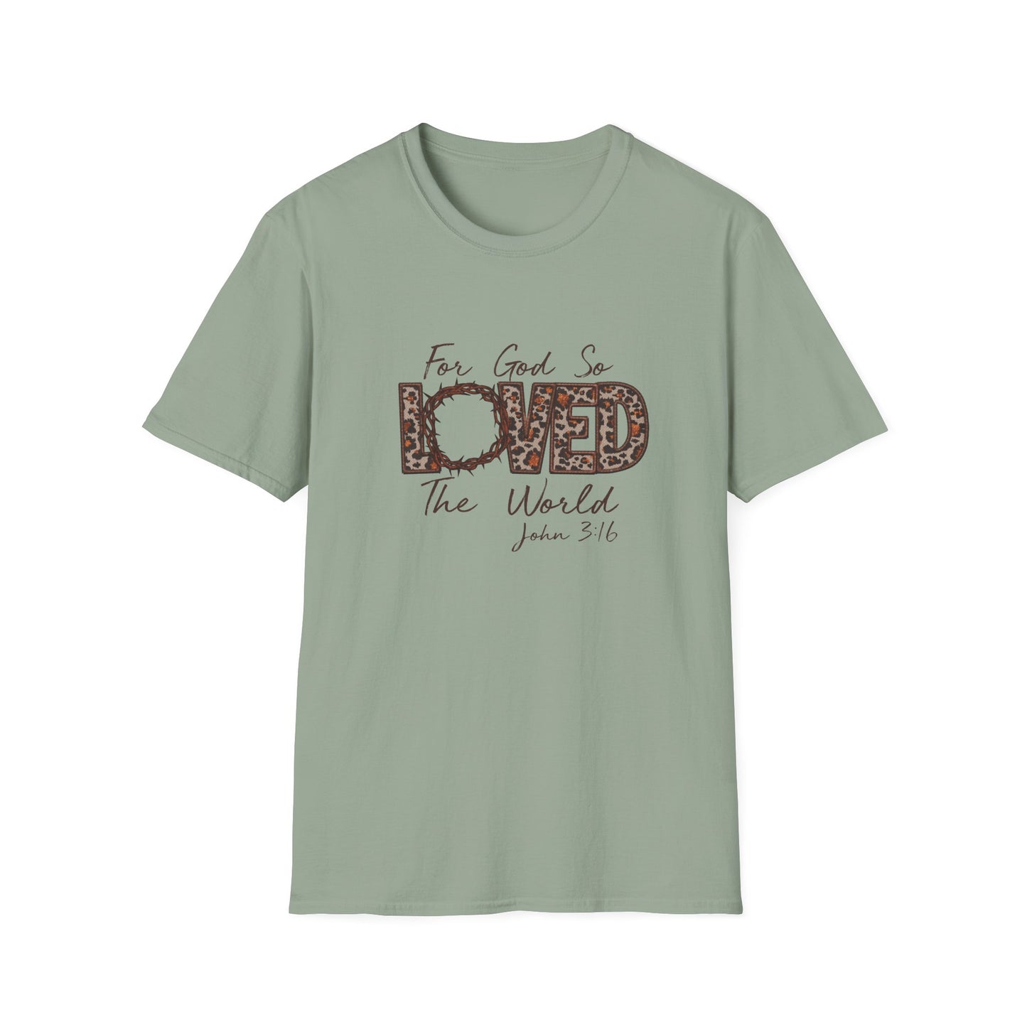 God So Loved Softstyle T-Shirt