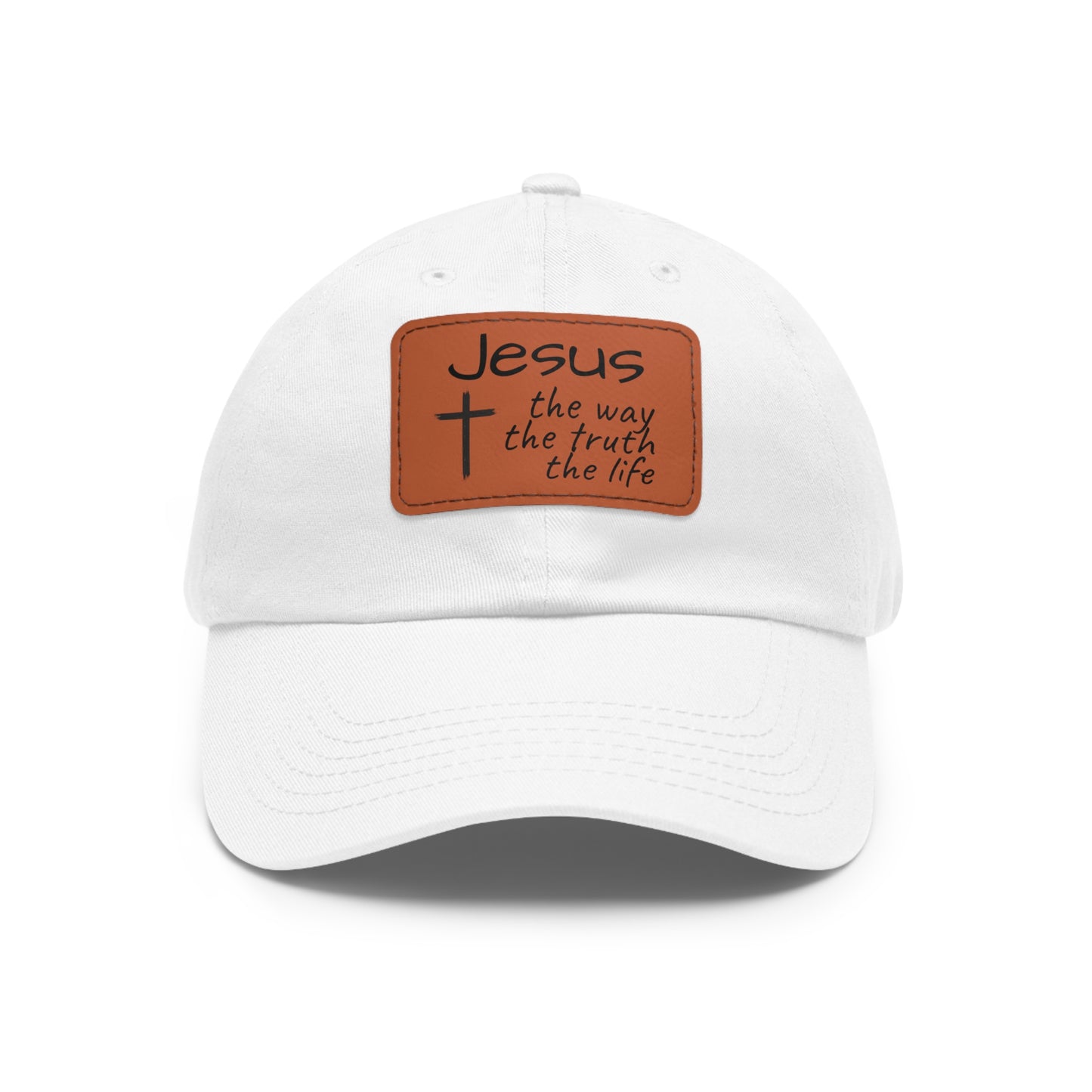 Jesus Is The Way- Cap with Leather Patch