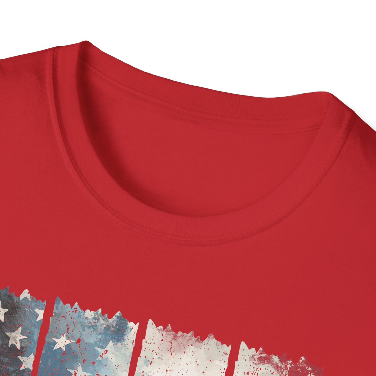 Jesus, Stars & Stripes Softstyle T-shirt