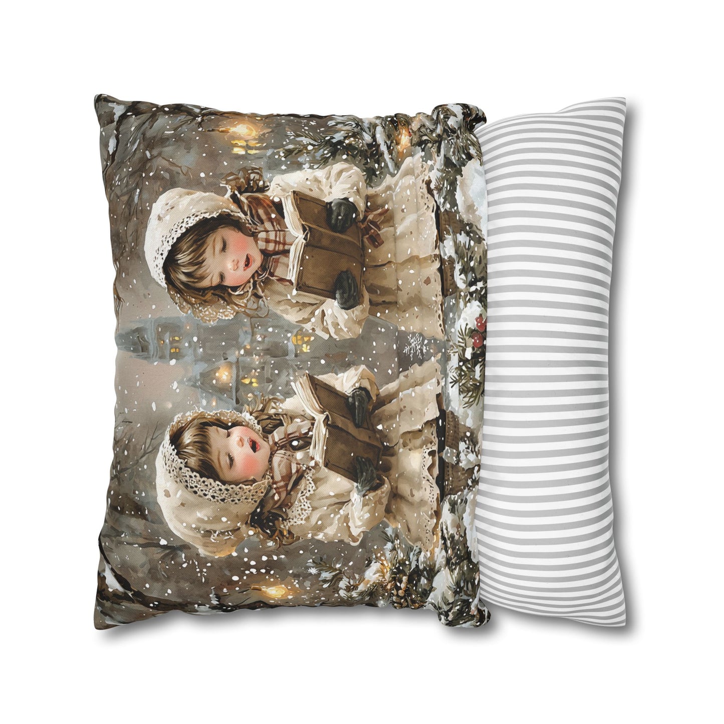 Angelic Carolers Series Pillow Cover #3