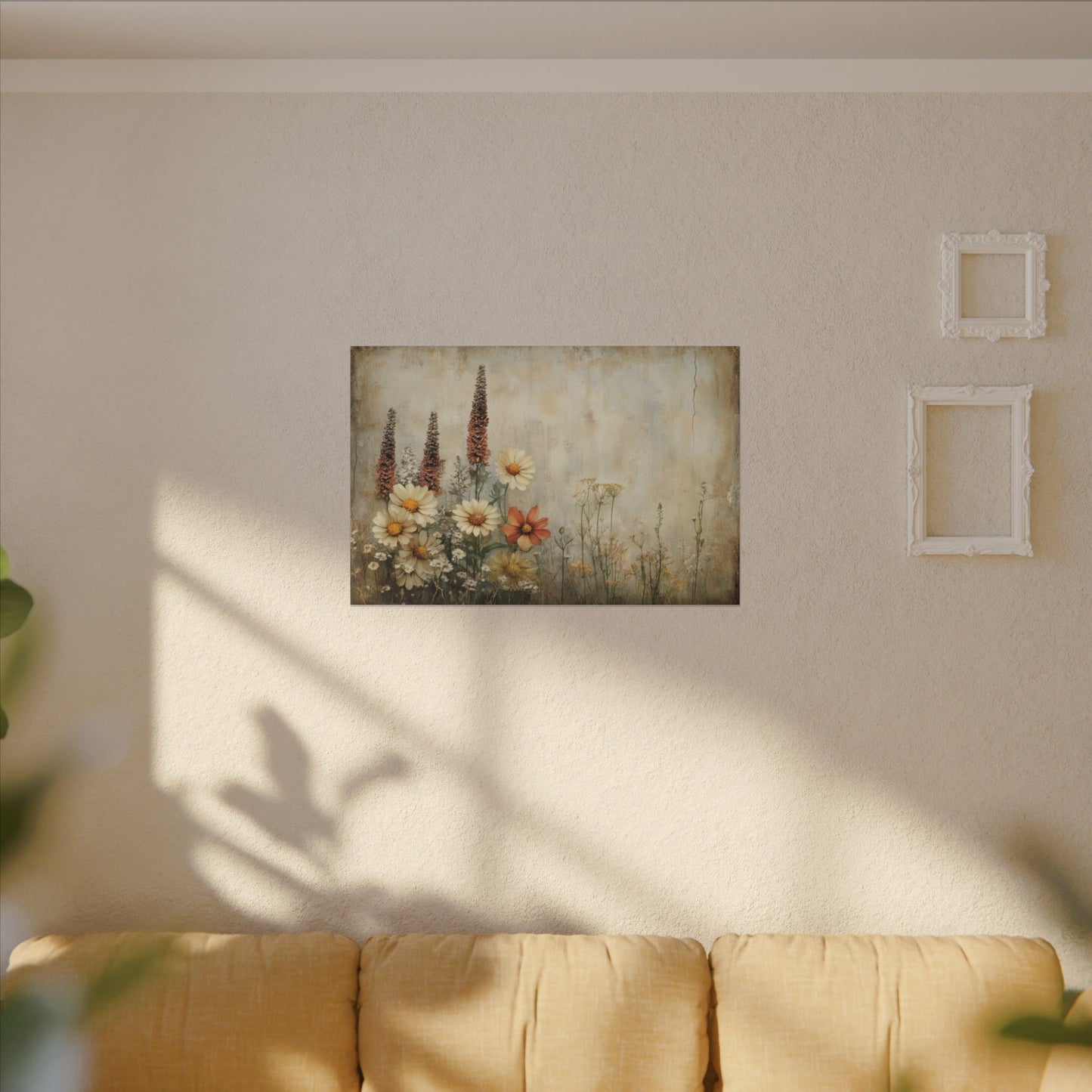 Wildflower Cluster Canvas Wall Art
