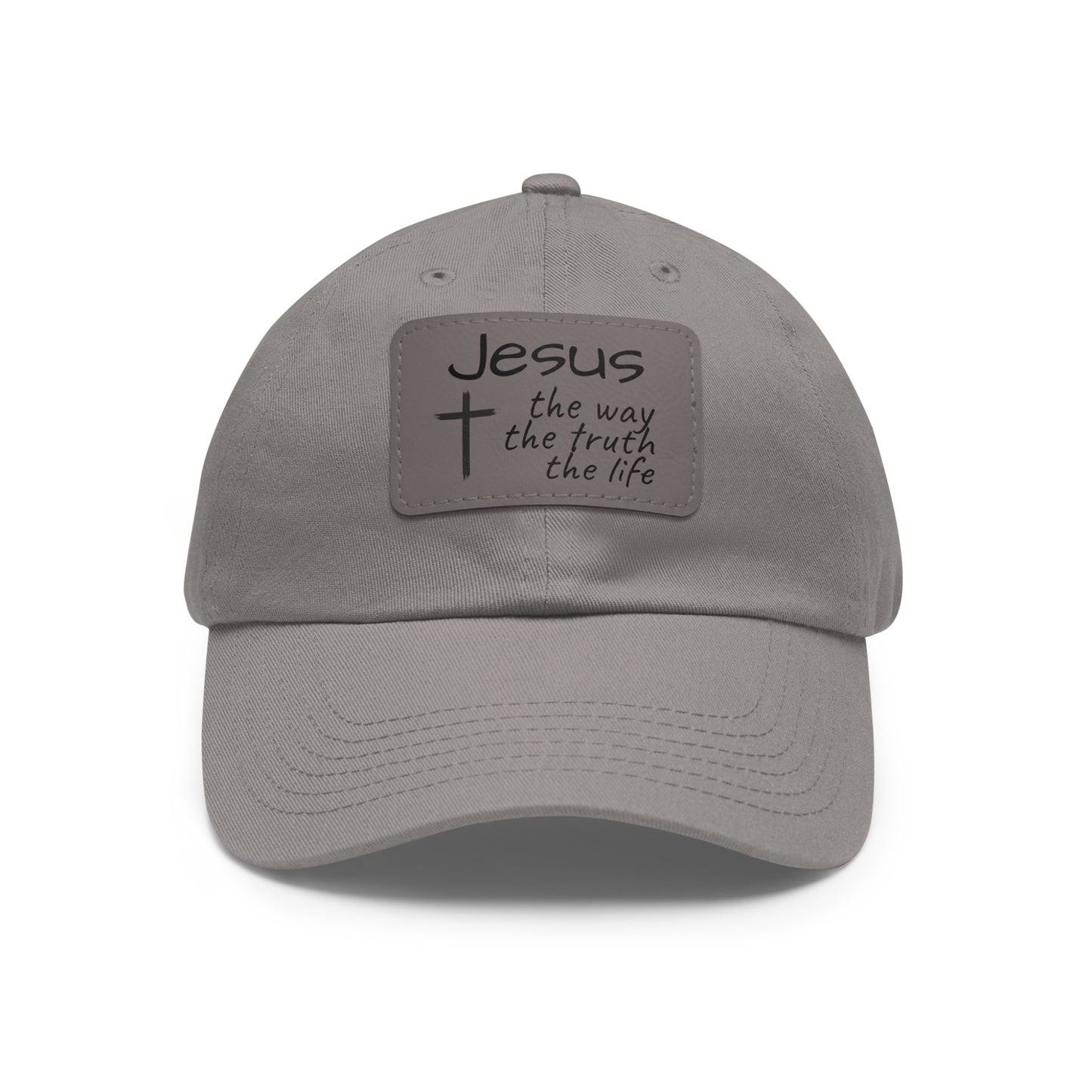 Jesus Is The Way- Cap with Leather Patch