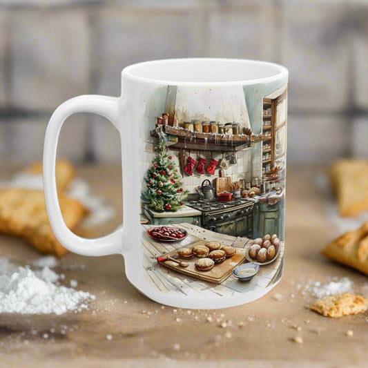 Holiday Baking Series-Bell 15oz Coffee Mug