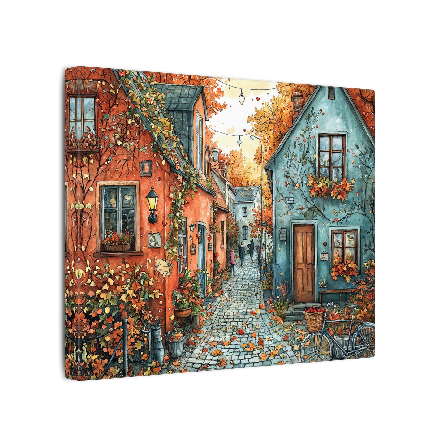 Charming Fall Village Canvas Collection #3