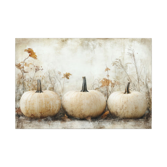 Pumpkin Trio Canvas Wall Art