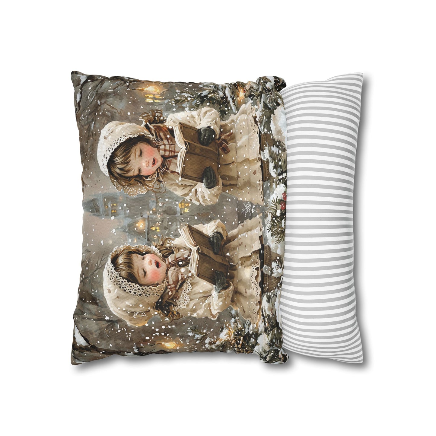 Angelic Carolers Series Pillow Cover #3