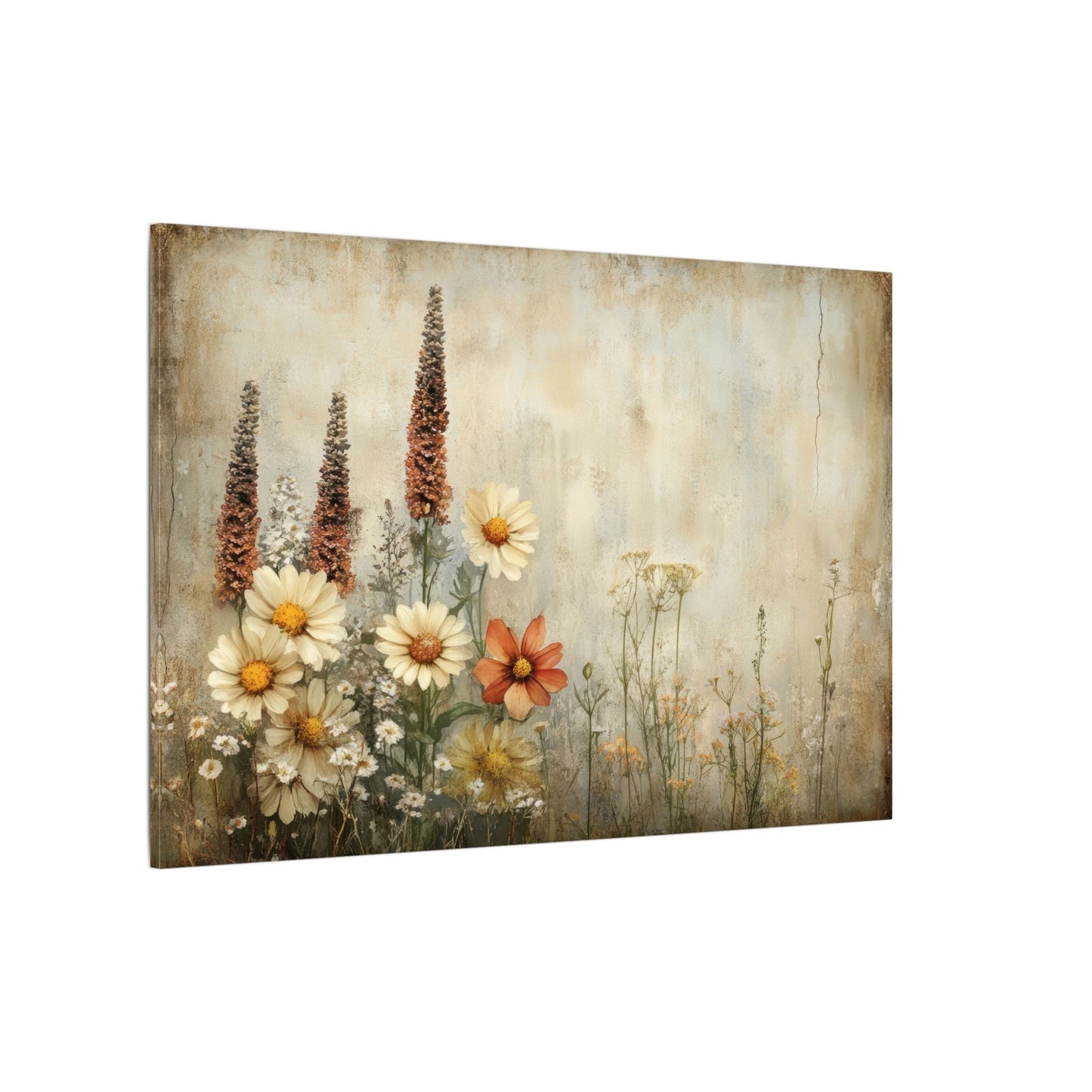 Wildflower Cluster Canvas Wall Art