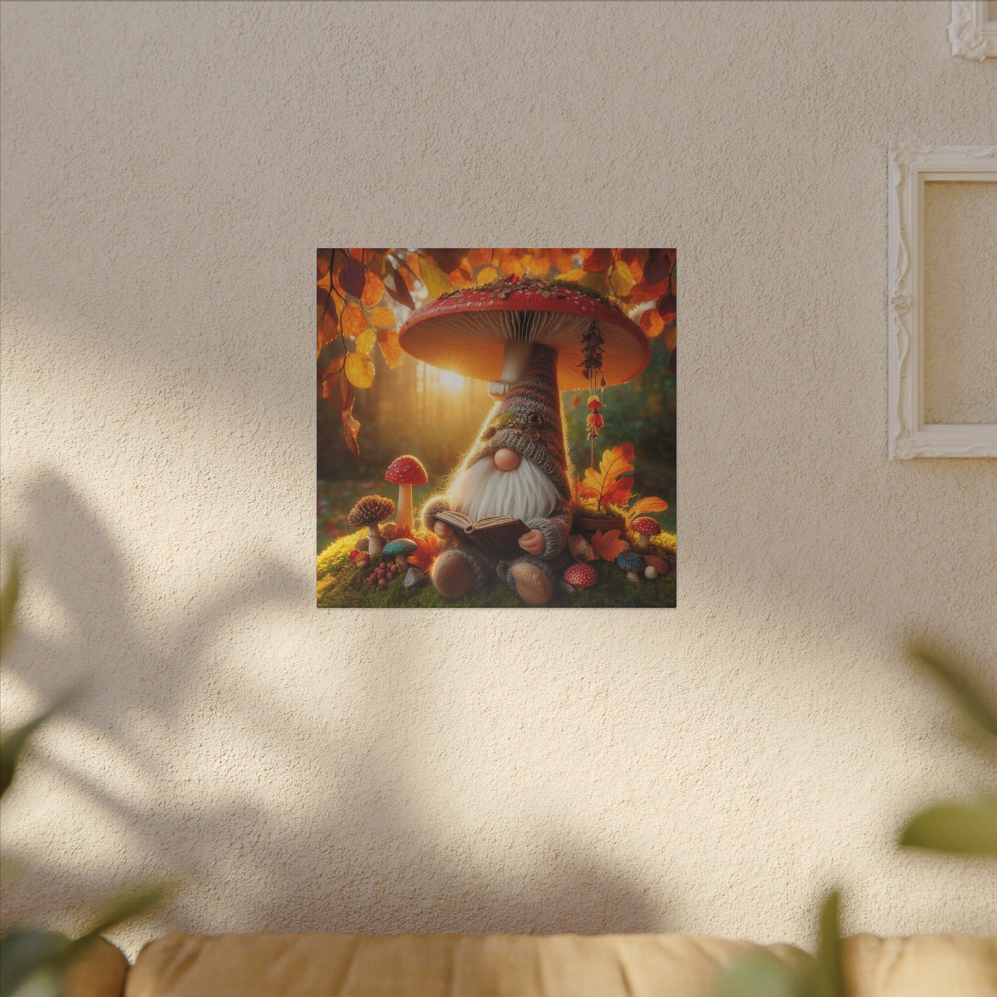 Autumn Gnome Canvas Wall Art