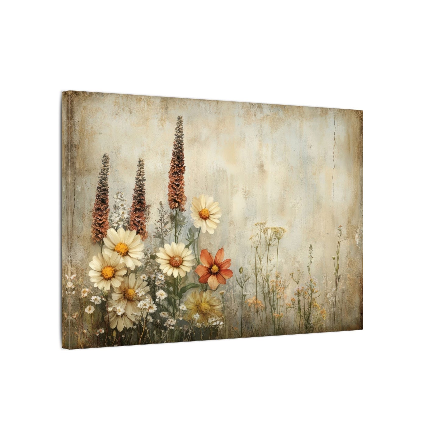 Wildflower Cluster Canvas Wall Art