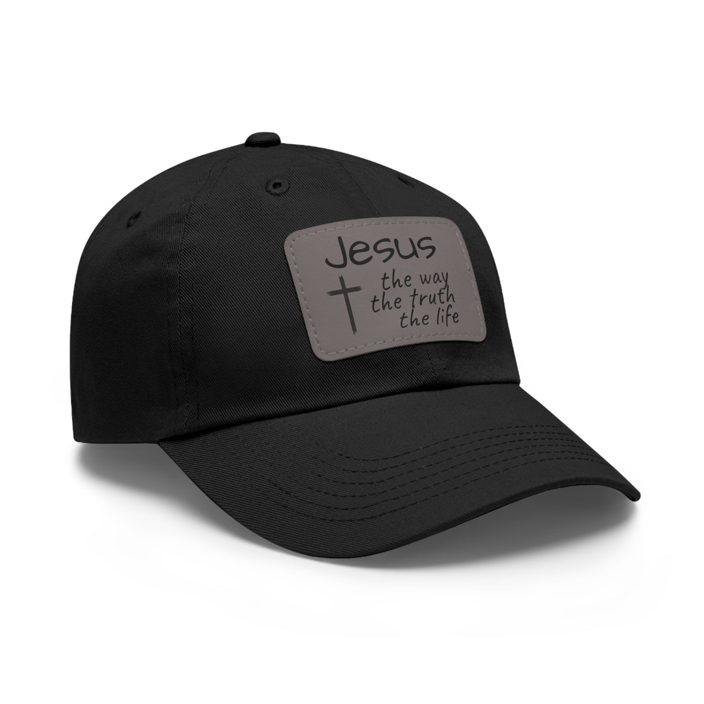 Jesus Is The Way- Cap with Leather Patch