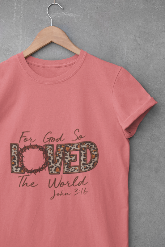 God So Loved Softstyle T-Shirt