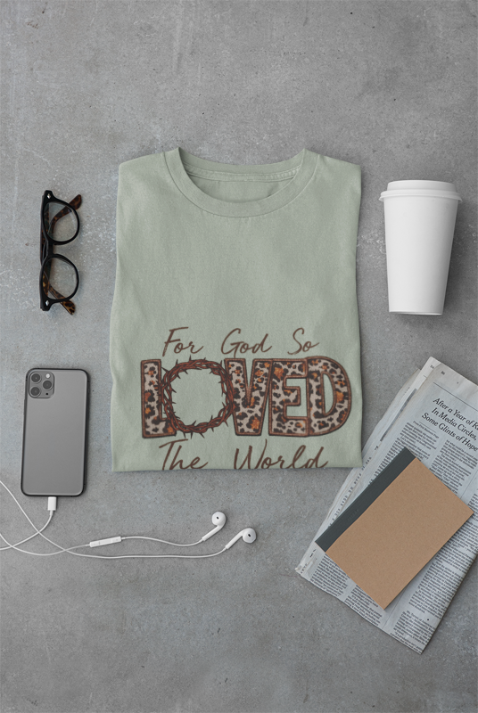 God So Loved Softstyle T-Shirt