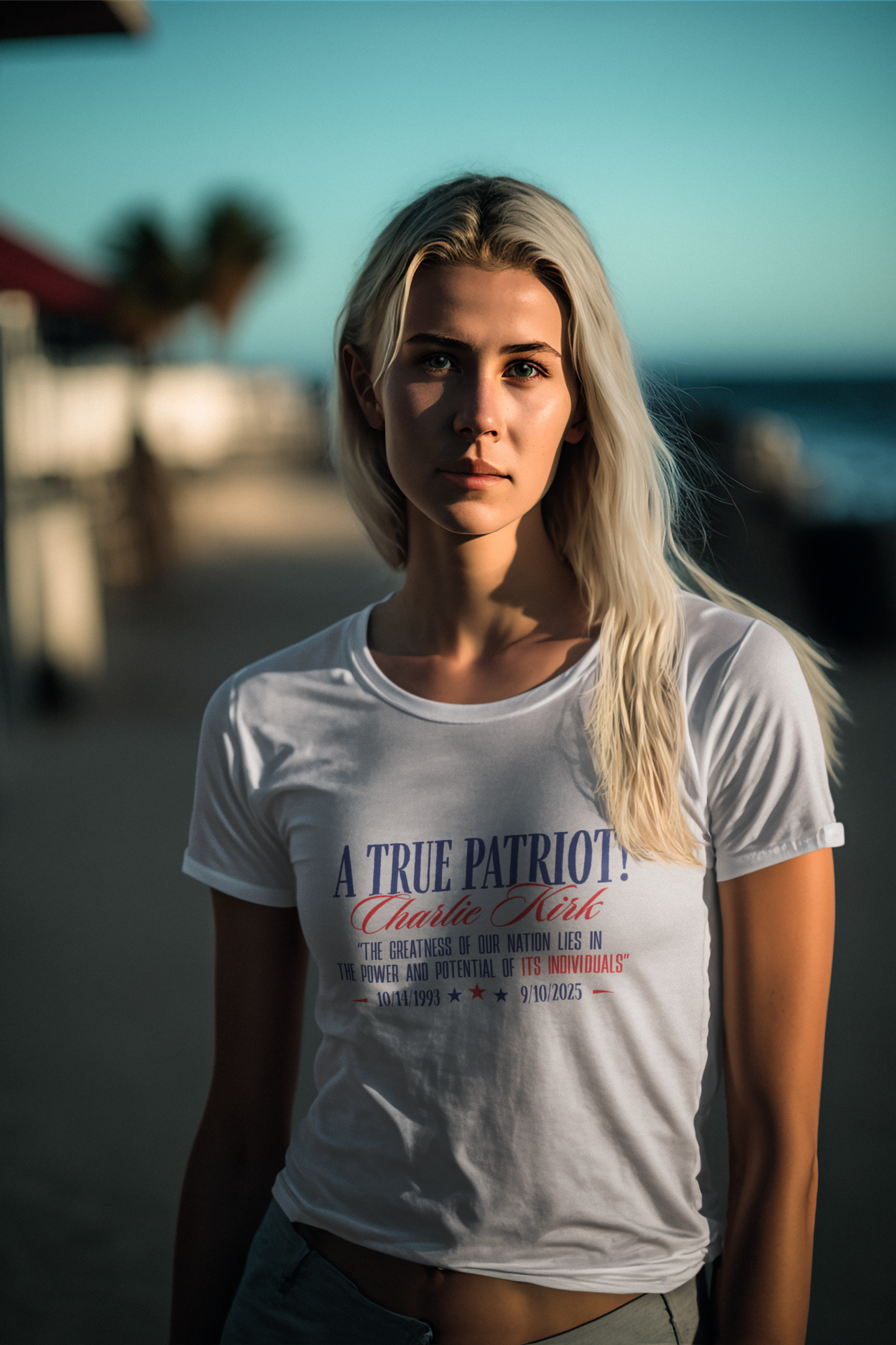 A True Patriot Charlie Kirk Unisex Softstyle T-Shirt