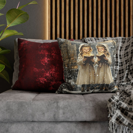 Angelic Carolers Series Square Pillow Cover #2