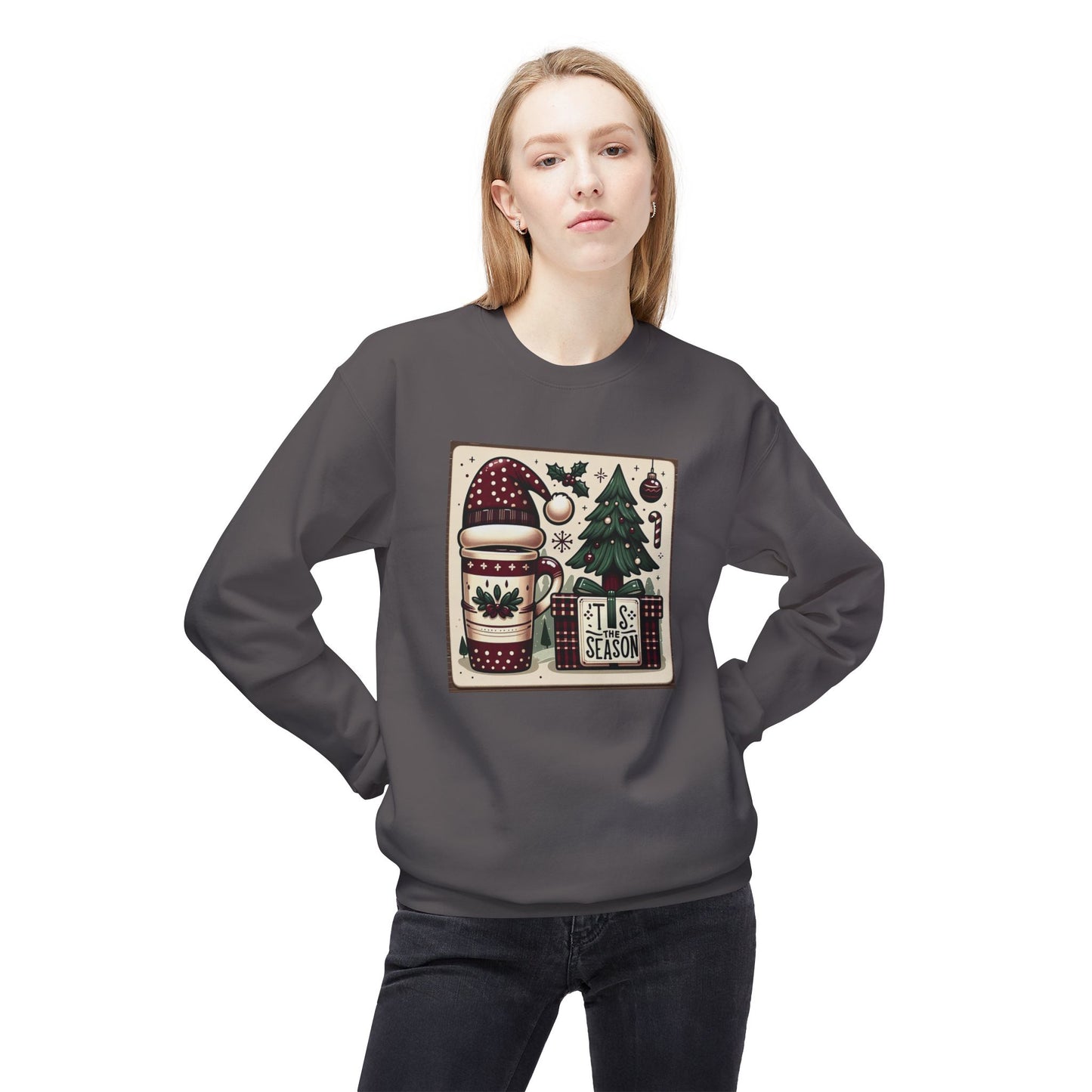 Tis the Season Christmas Softstyle Fleece Sweatshirt