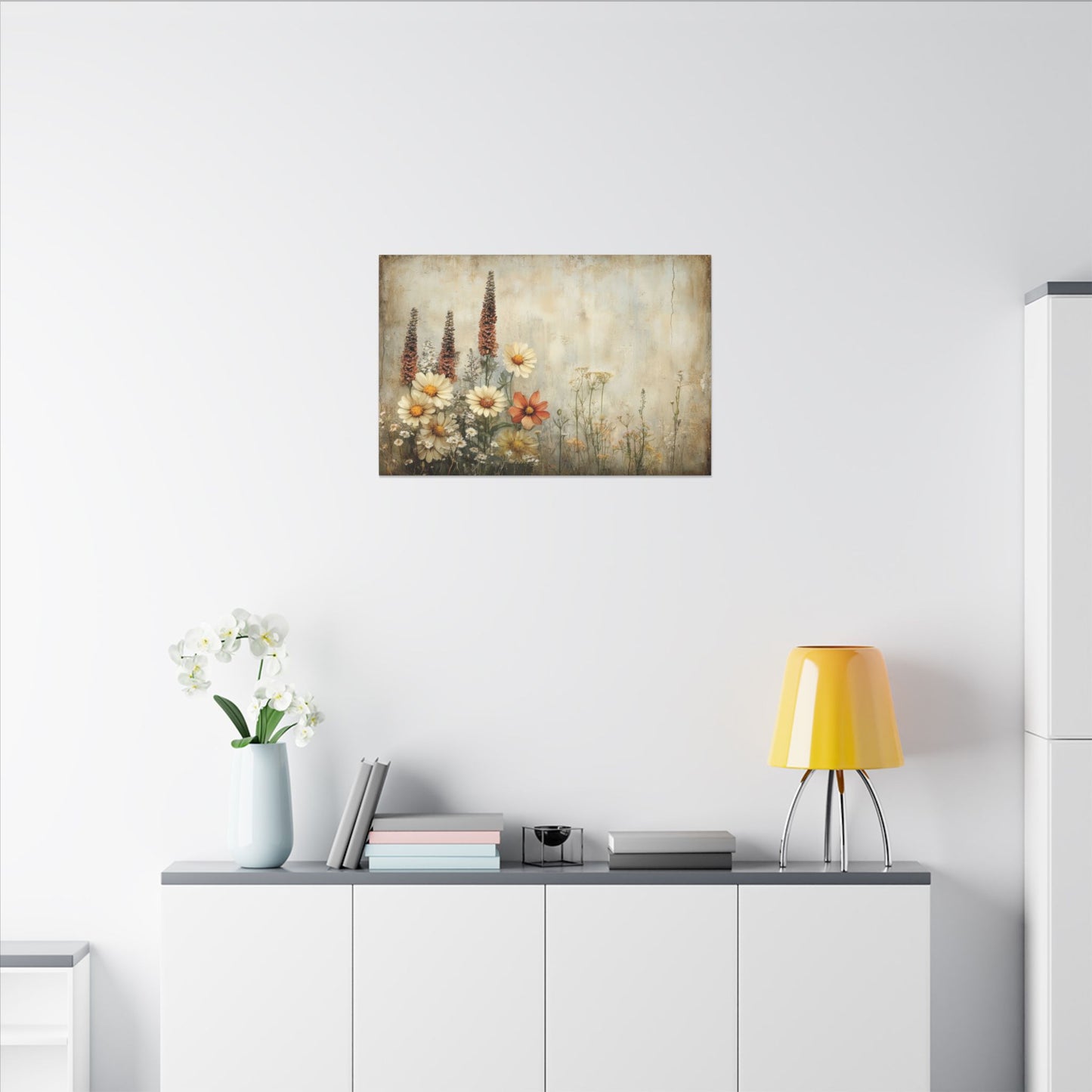 Wildflower Cluster Canvas Wall Art
