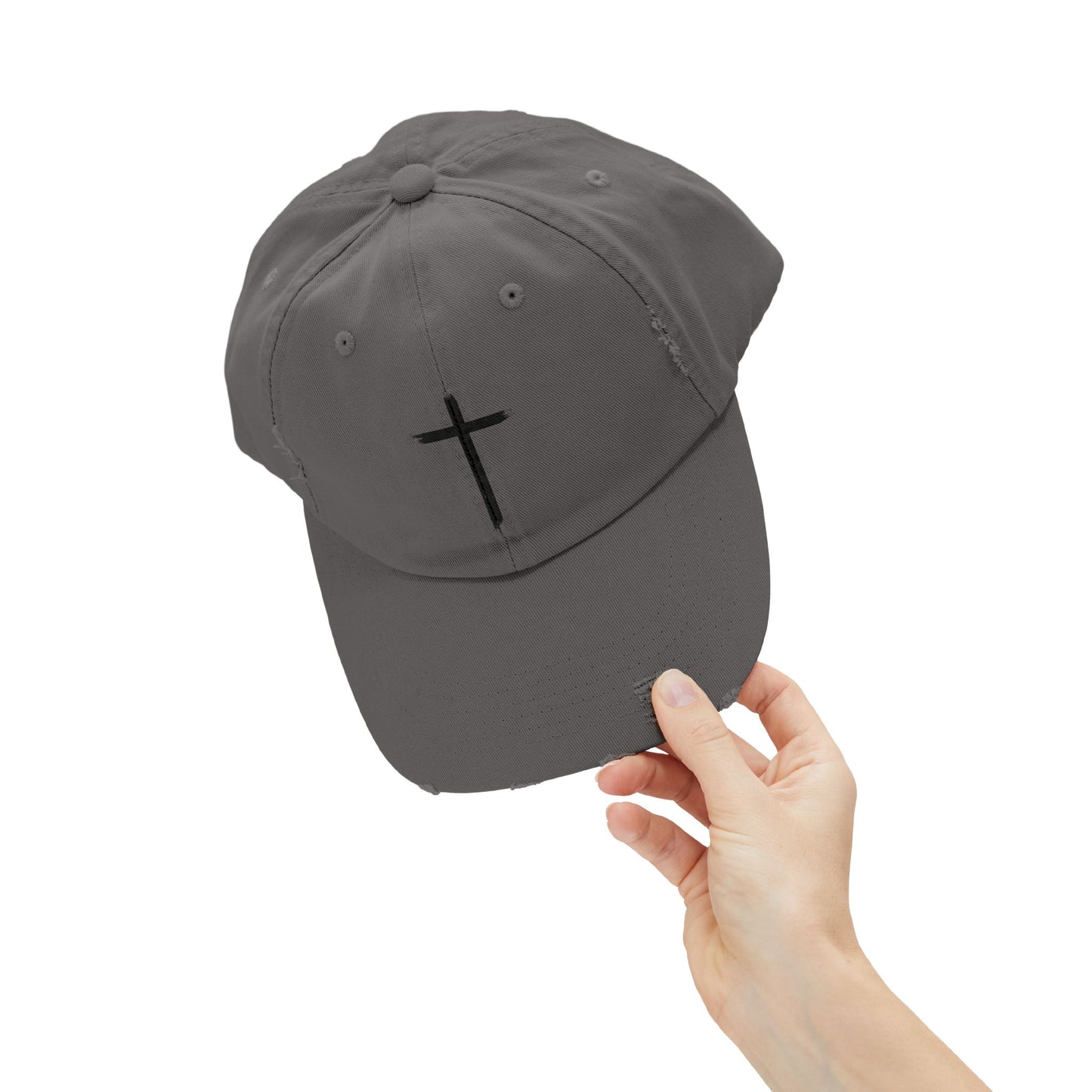 Brush Mark Cross Distressed Cap-Unisex