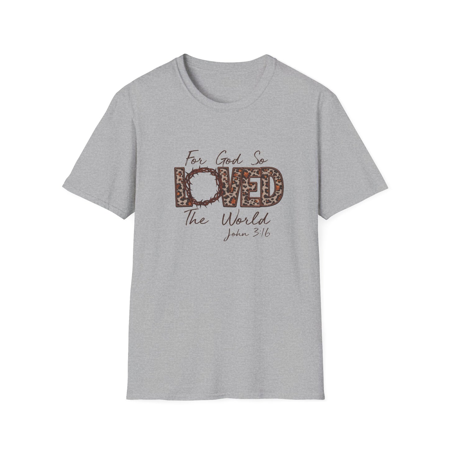 God So Loved Softstyle T-Shirt