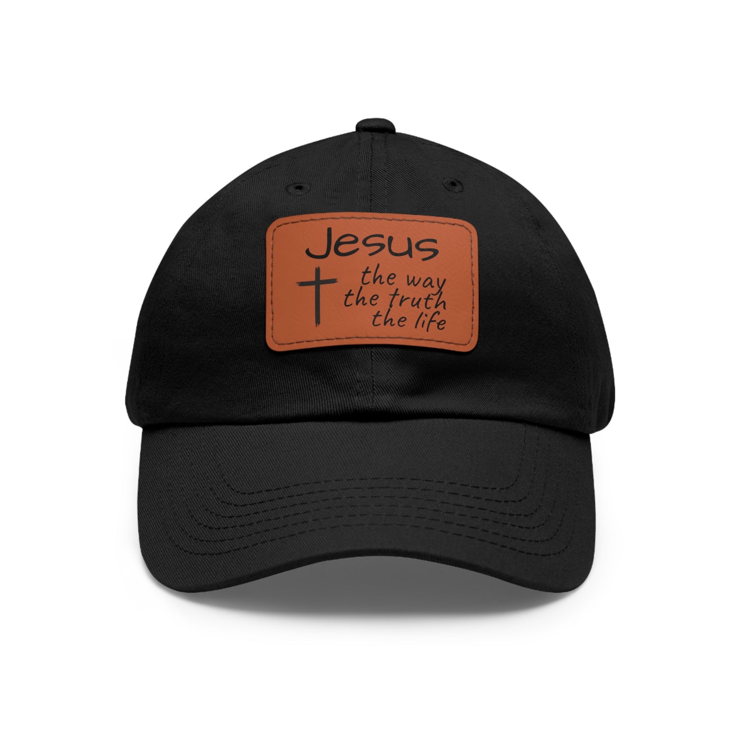 Jesus Is The Way- Cap with Leather Patch