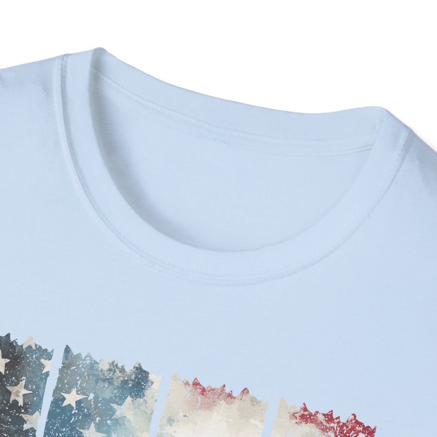 Jesus, Stars & Stripes Softstyle T-shirt