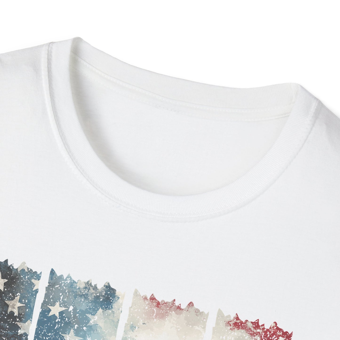 Jesus, Stars & Stripes Softstyle T-shirt
